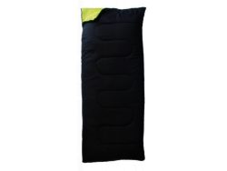 Yellowstone Essential Envelope Sleeping Bag (Black/Lime Green)